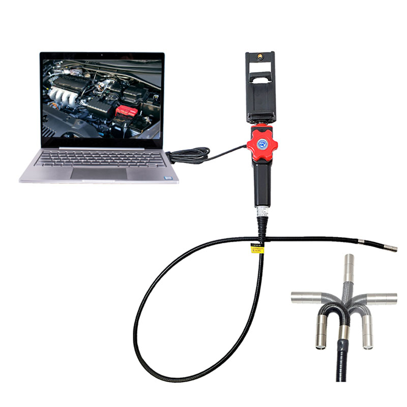 8.5MM Borescope With Articulating Head 2 MP HD 2 Way Borescope With Camera Factory