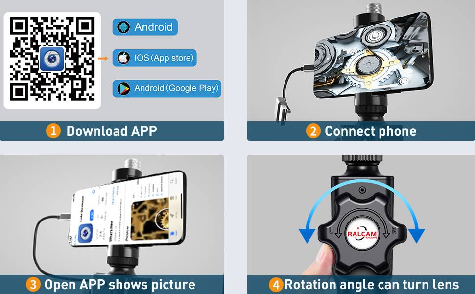 What is the Steps of Iphone Borescope?