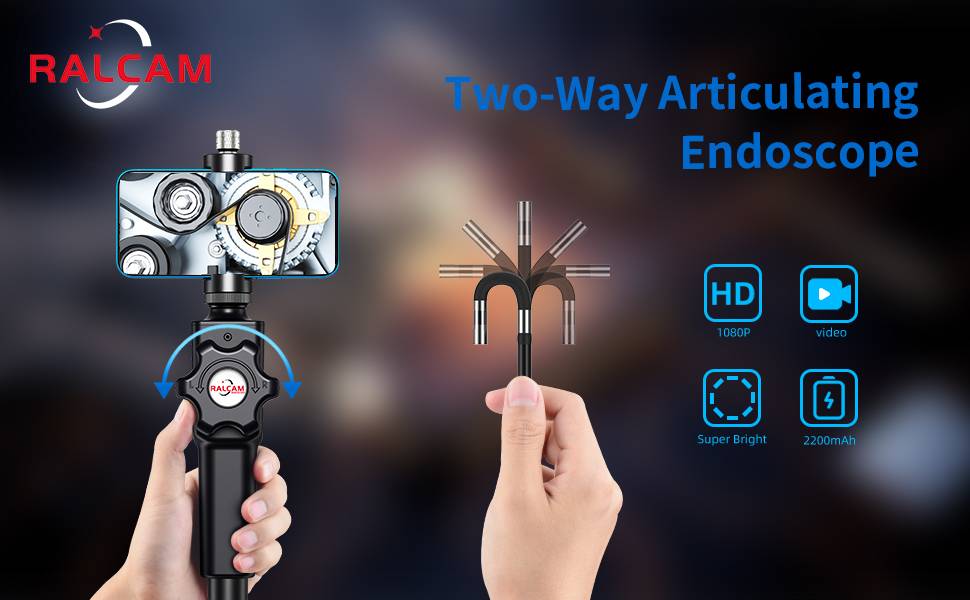 6.2Mm 1Mp Cmos Flexible Borescope 2 Way 180 Degree Borescope For Cell Phone Factory