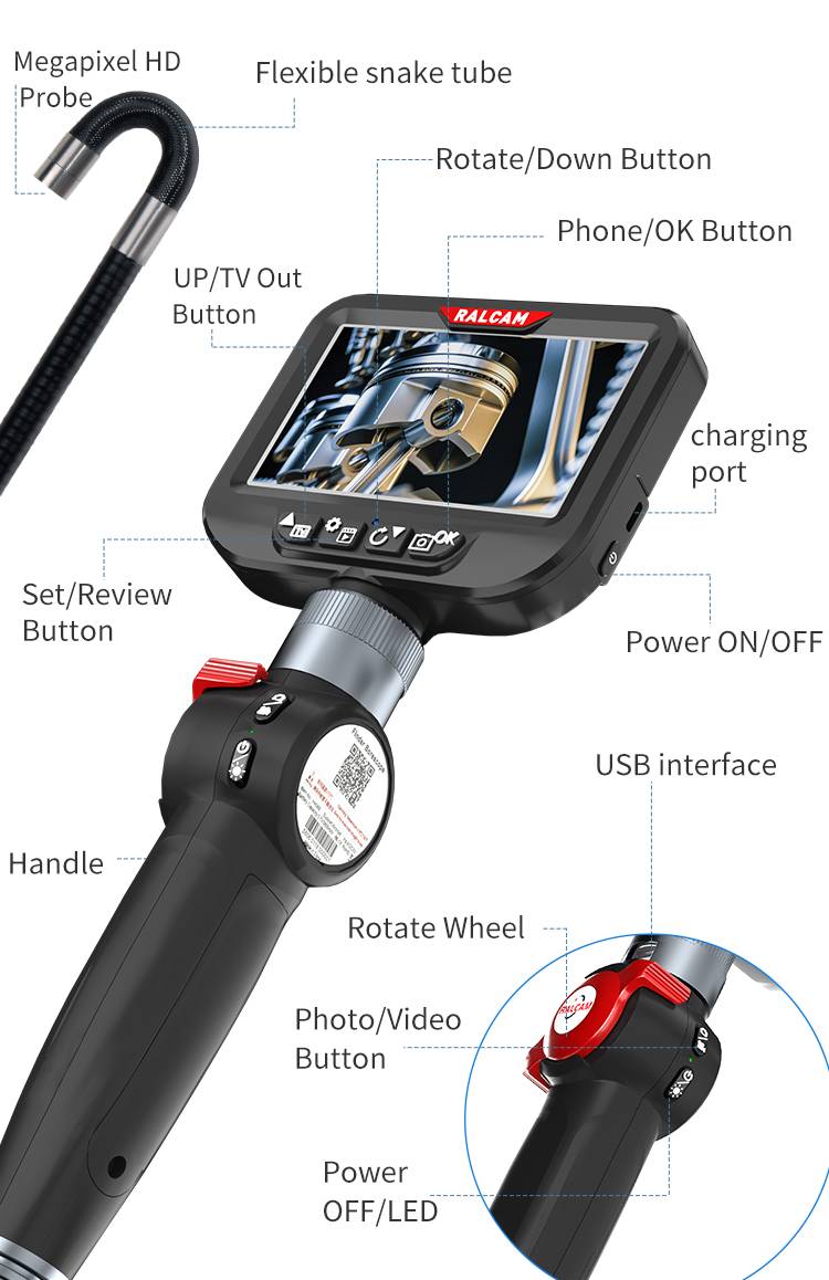  Handheld Borescope