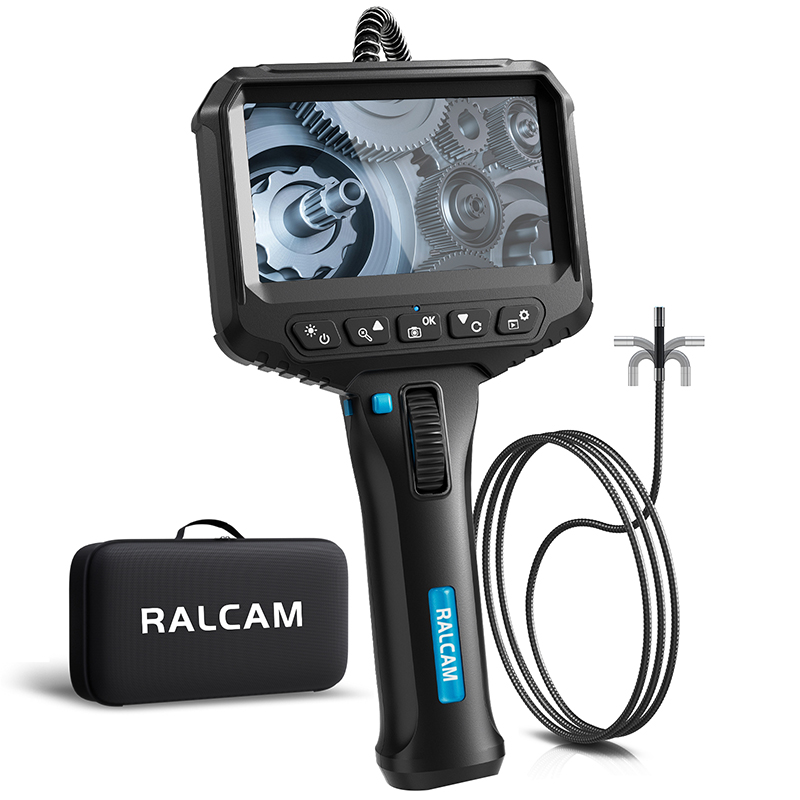 R406 RALCAM 4.3inch Screen 2-Way Video Borescope Flexible IP67 Waterproof 1M Probe 6.2Mm Factory Price