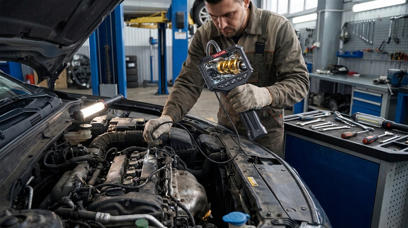 Revolutionize Diagnostics with the Advanced Automotive Articulating Borescope